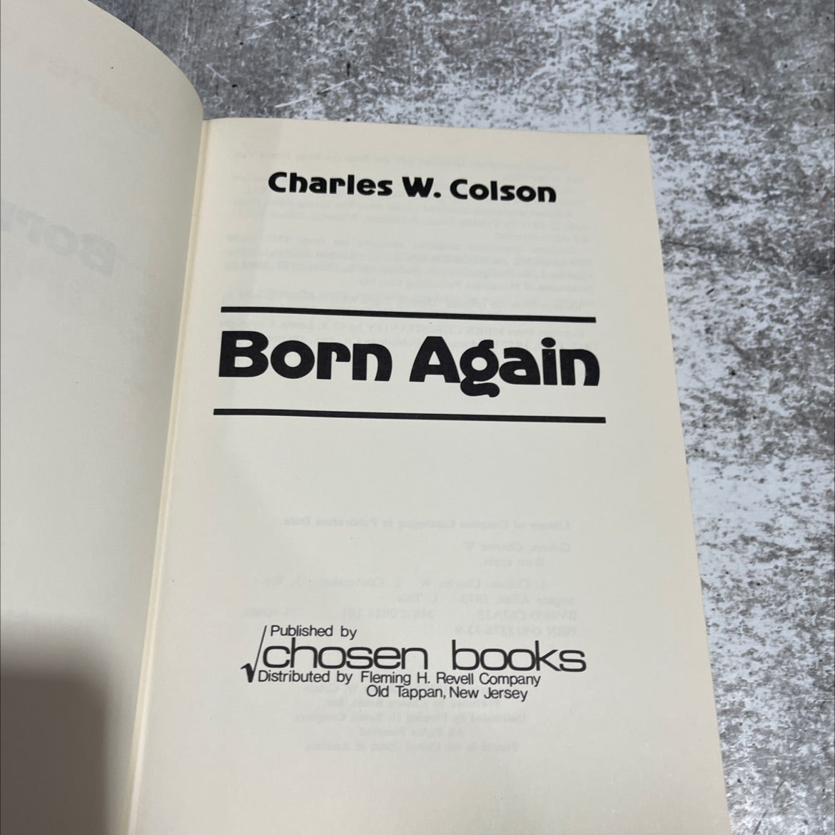 born again book, by charles w. colson, 1976 Hardcover image 2