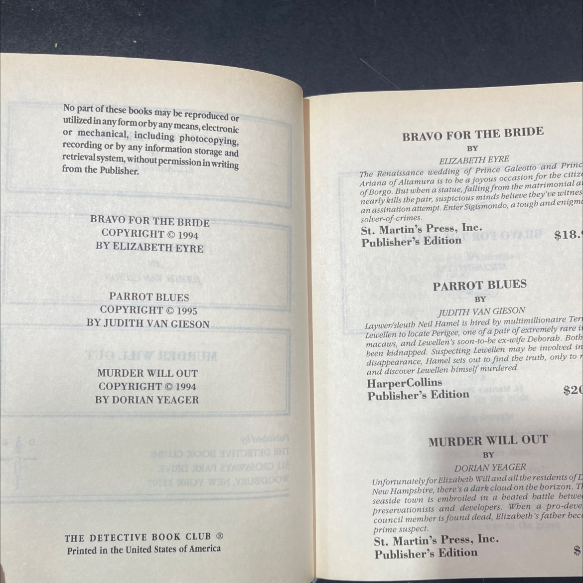 bravo for the bride book, by elizabeth eyre, 1994 Hardcover image 3