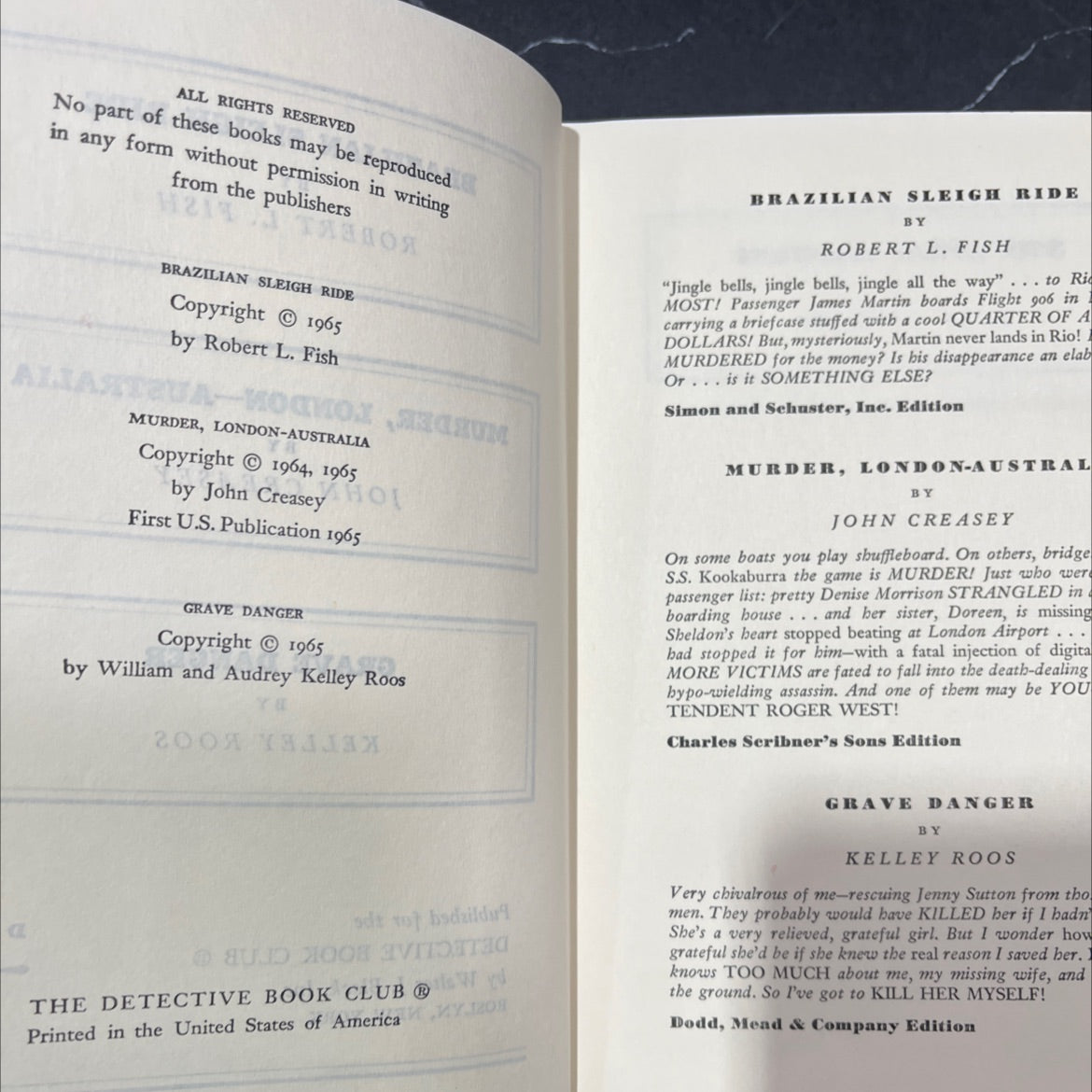 brazilian sleigh ride book, by robert l. fish, 1965 Hardcover image 3