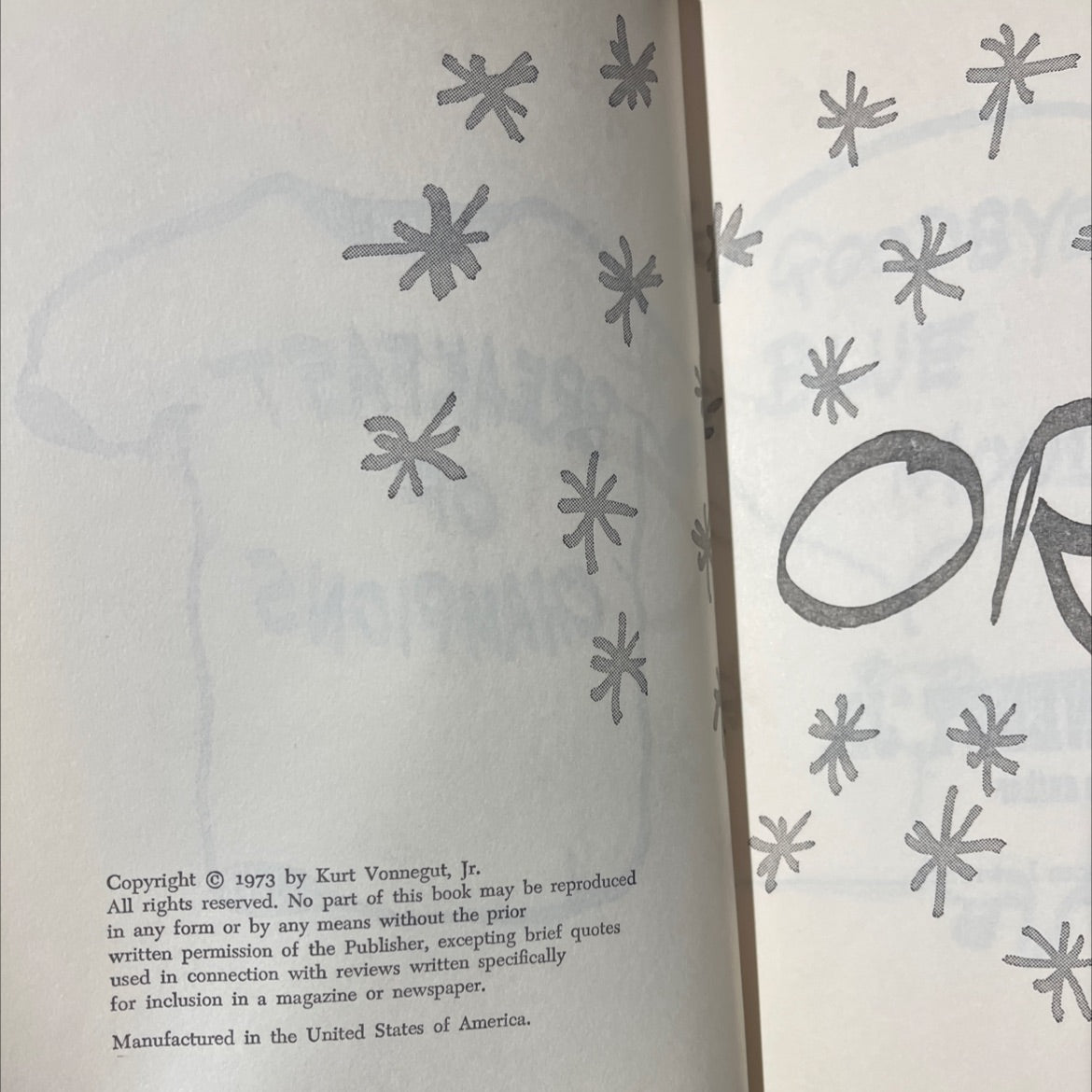 SIGNED breakfast of champions book, by kurt vonnegut, 1973 Hardcover, Rare, Vintage image 3