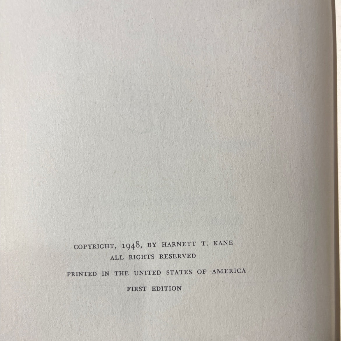 bride of fortune a novel based on the life of mrs. jefferson davis book, by harnett t. kane, 1948 Hardcover image 3
