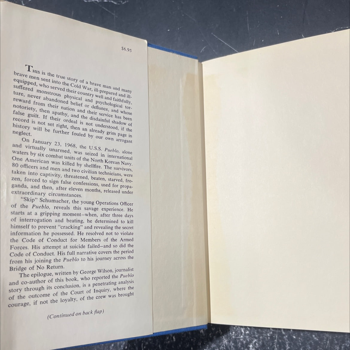 bridge of no return the ordeal of the u.s.s. pueblo book, by f. carl schumacher, jr. & george c. wilson, 1971 Hardcover image 4