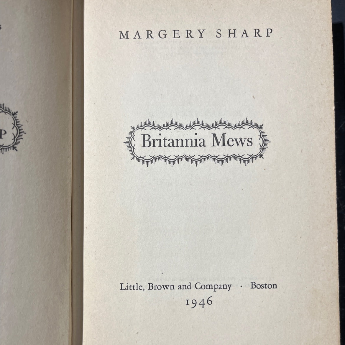 britannia mews book, by margery sharp, 1946 Hardcover image 2