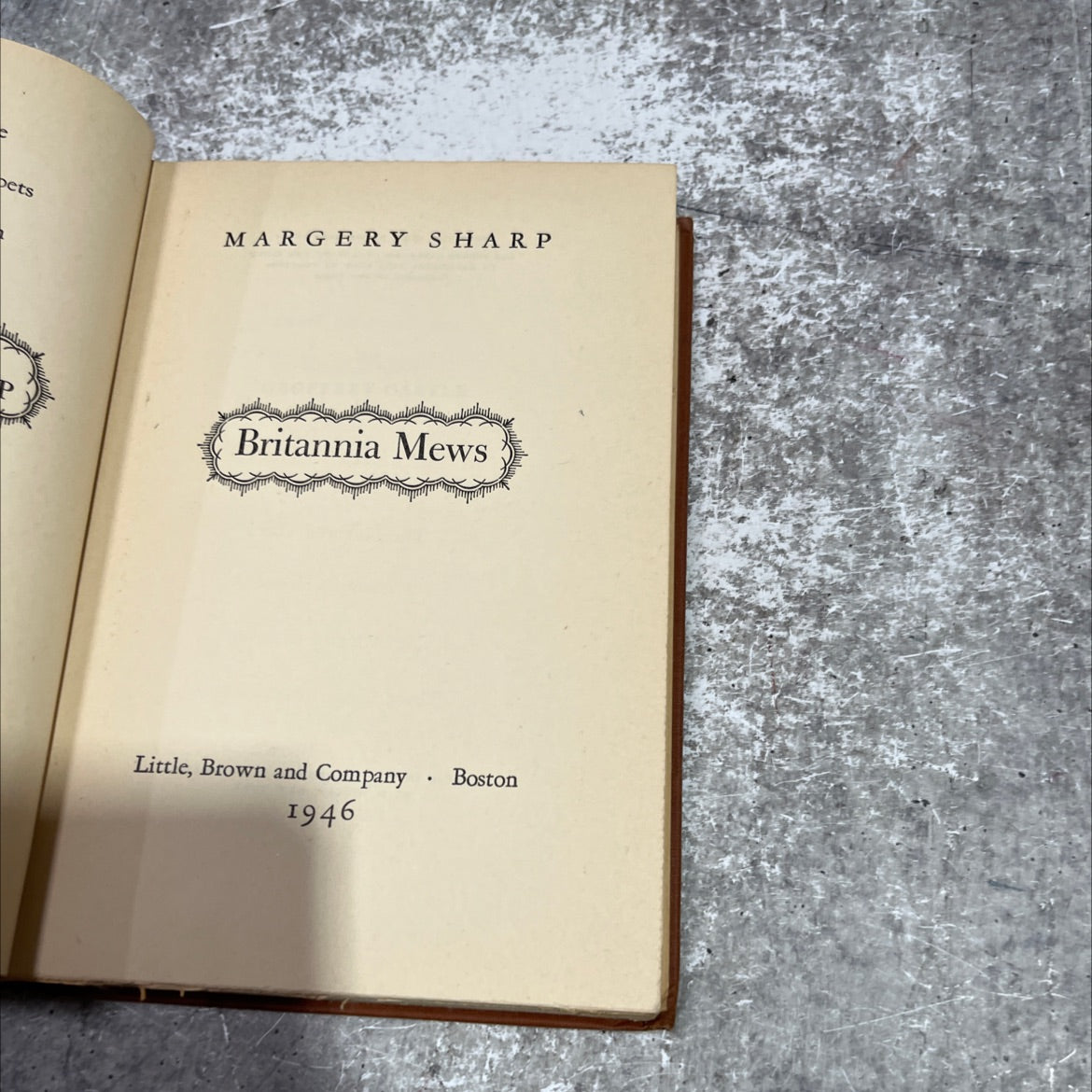 britannia mews book, by margery sharp, 1946 Hardcover image 2