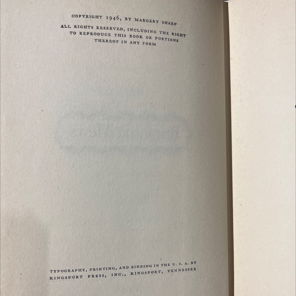 britannia mews book, by margery sharp, 1946 Hardcover image 3