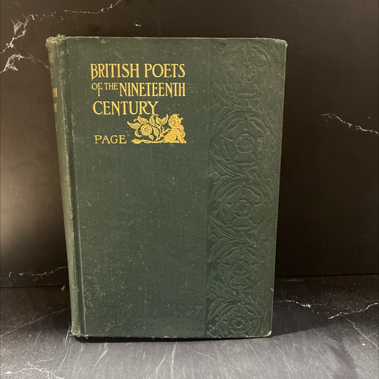 british poets of the nineteenth century book, by curtis hidden page, 1910 Hardcover image 1