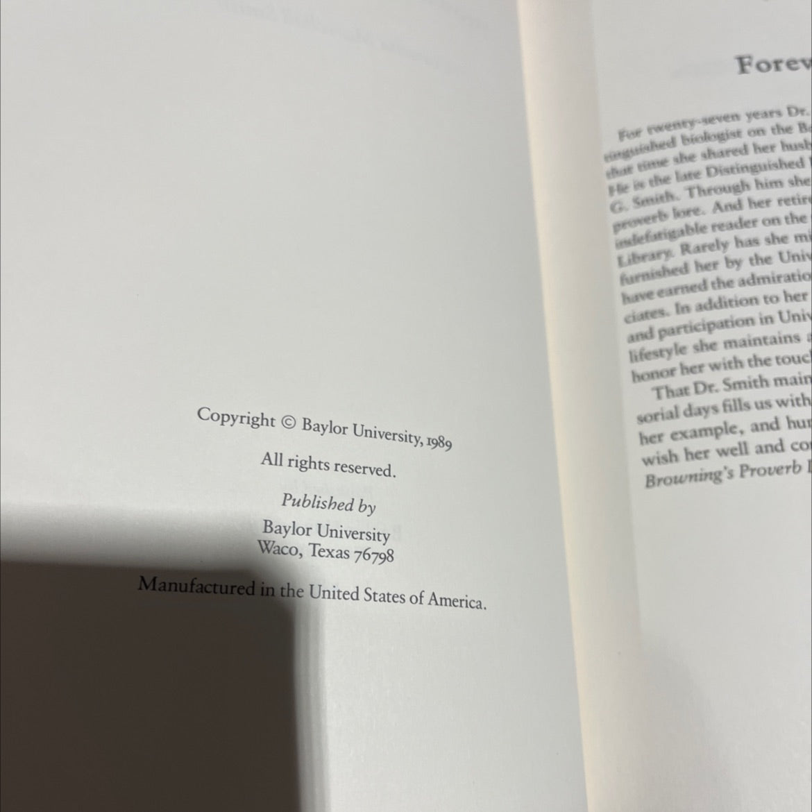 browning's proverb lore book, by cornelia marschall smith, 1989 Hardcover image 3