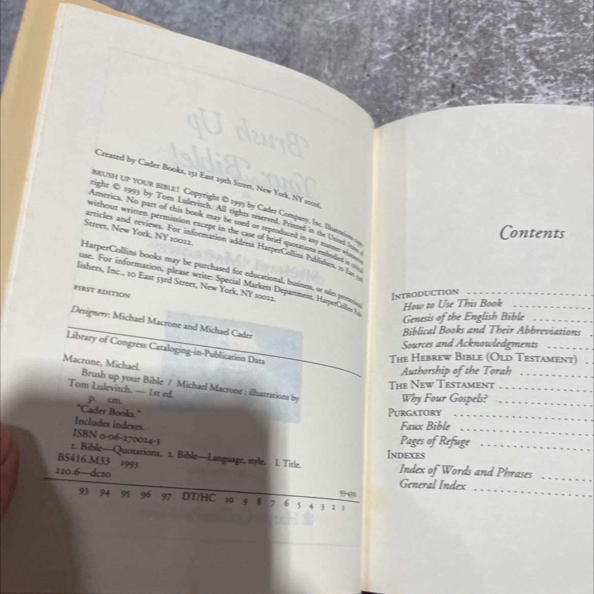 brush up your bible book, by michael macrone, 1993 Hardcover image 3