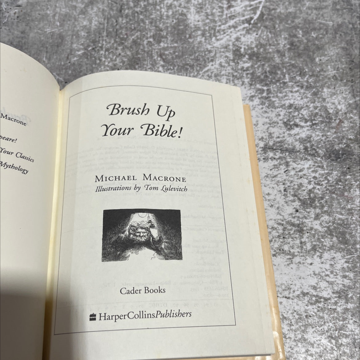 brush up your bible book, by michael macrone, 1993 Hardcover image 2