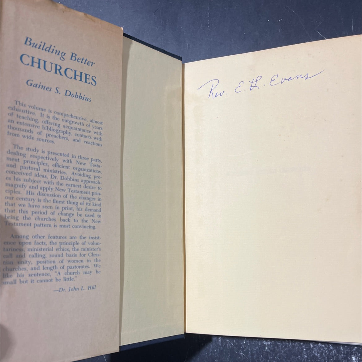 building better churches book, by gaines s. dobbins, 1947 Hardcover image 4