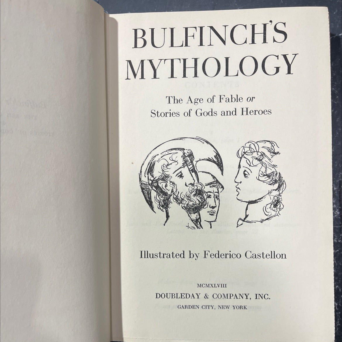 bulfinch's mythology the age of fable or stories of gods and heroes book, by unknown, 1948 Hardcover image 2
