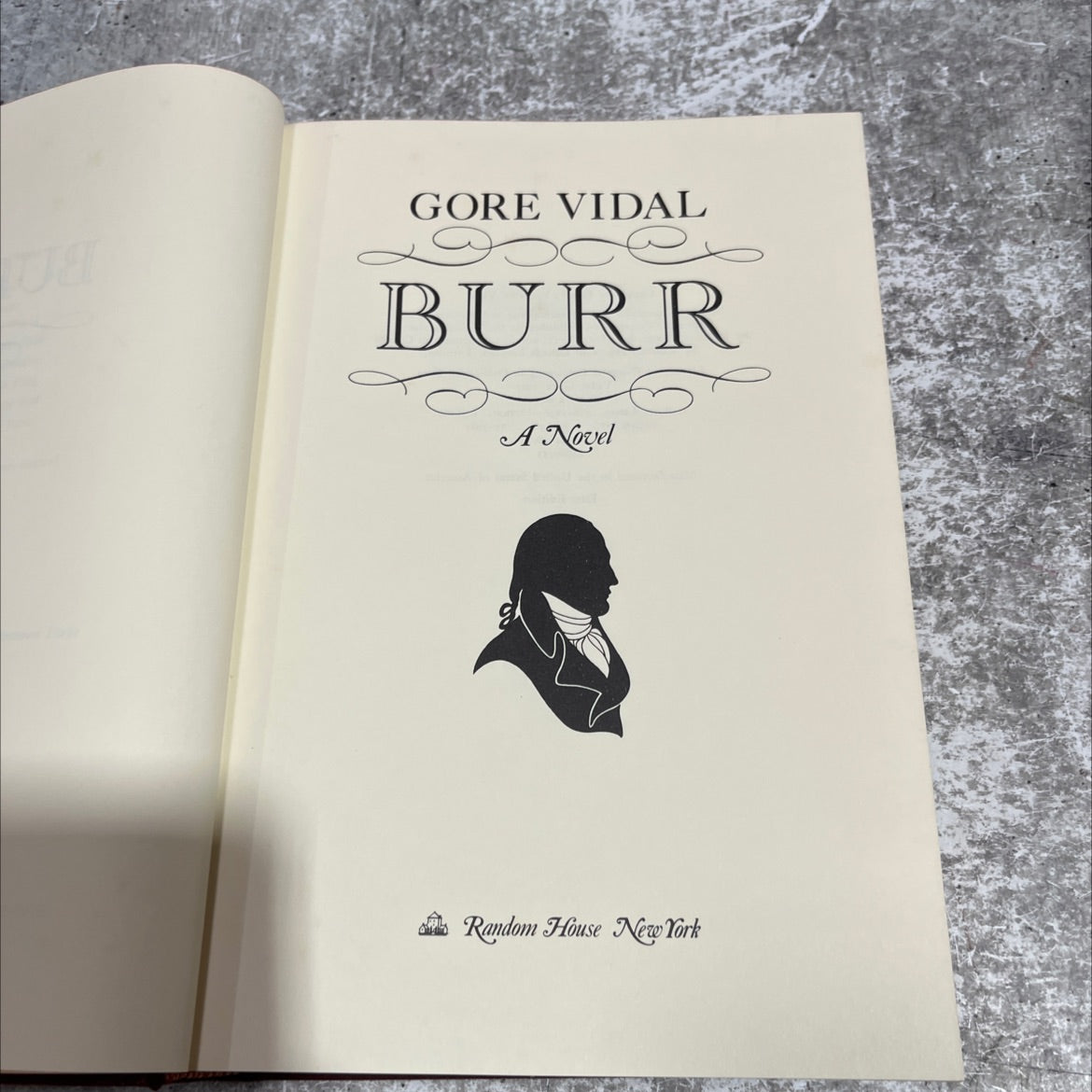 burr book, by gore vidal, 1973 Hardcover image 2