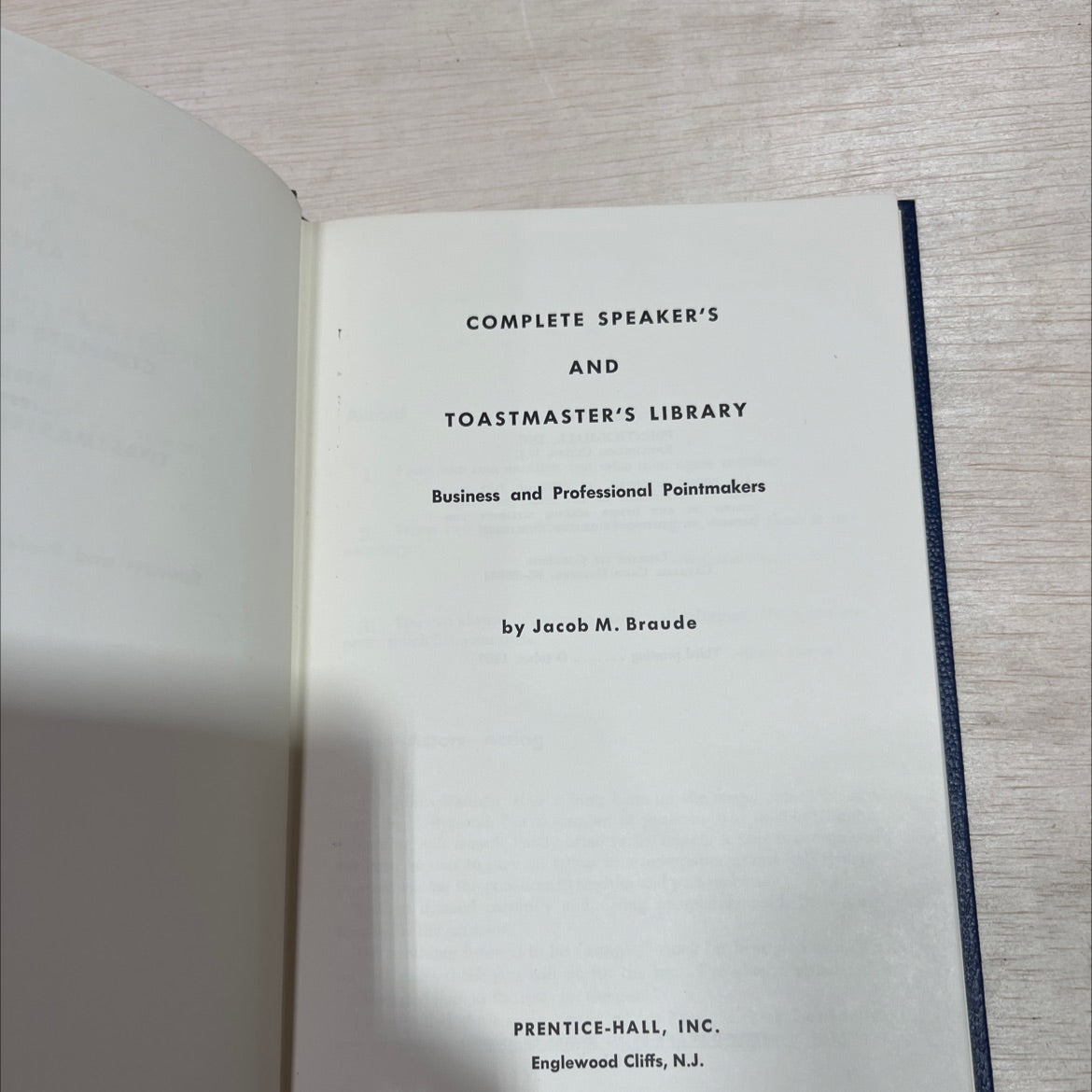 business and professional pointmakers book, by Jacob M. Braude, 1966 Hardcover image 2