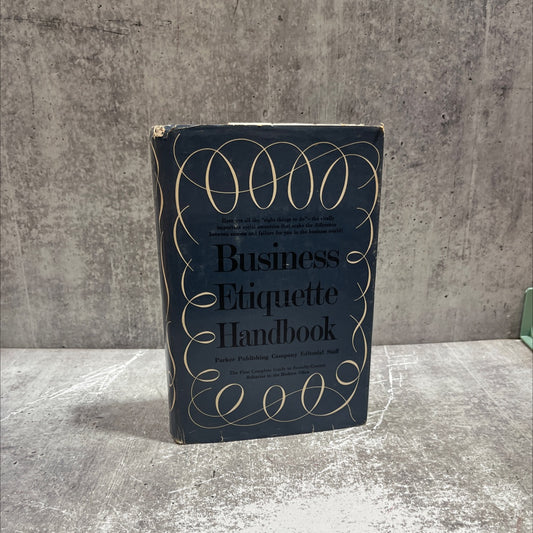 business etiquette handbook book, by parker publishing company editorial staff, 1972 Hardcover image 1