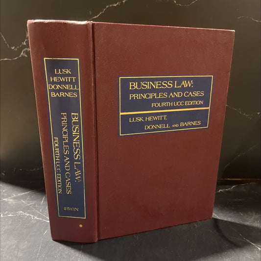 business law principles and cases book, by harold f. lusk, charles m. hewitt, john d. donnell, a. james barnes, 1978 image 1