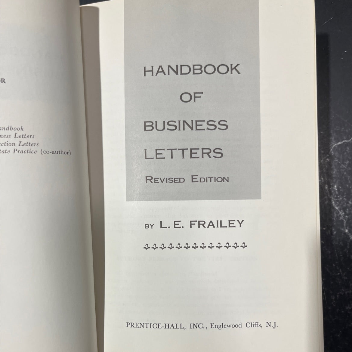 business letters revised edition book, by L. E. Frailey, 1976 Hardcover image 2