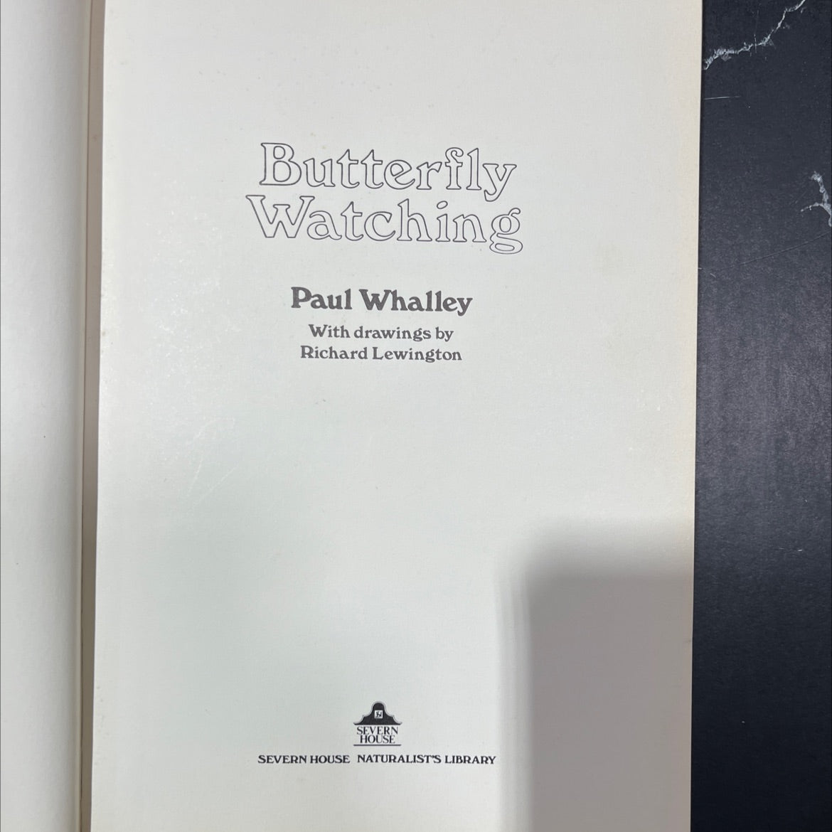 butterfly watching book, by Paul Whalley, 1980 Hardcover image 2