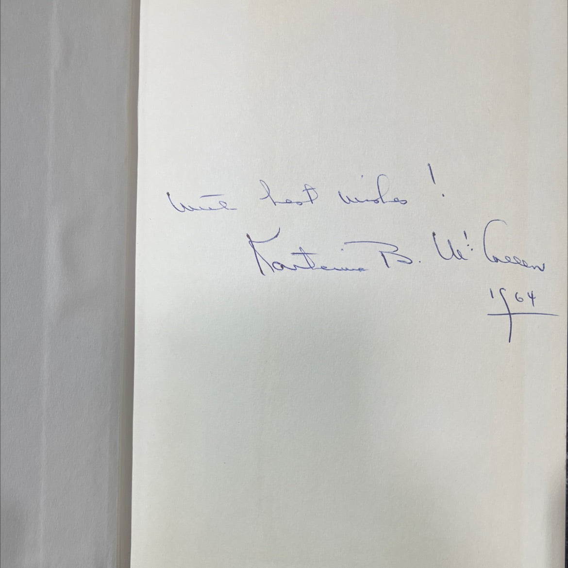 SIGNED by dim and flaring lamps book, by katherine boies mccallen, 1964 Hardcover, First Edition, Vintage image 4