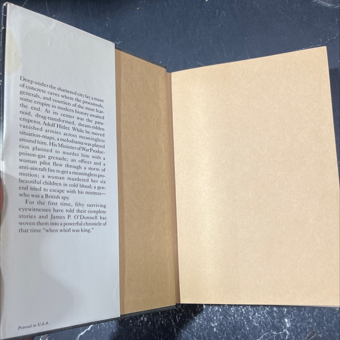 byzantium the bunker the history of the reich chancellery group book, by James P. O'Donnell, 1978 Hardcover image 4