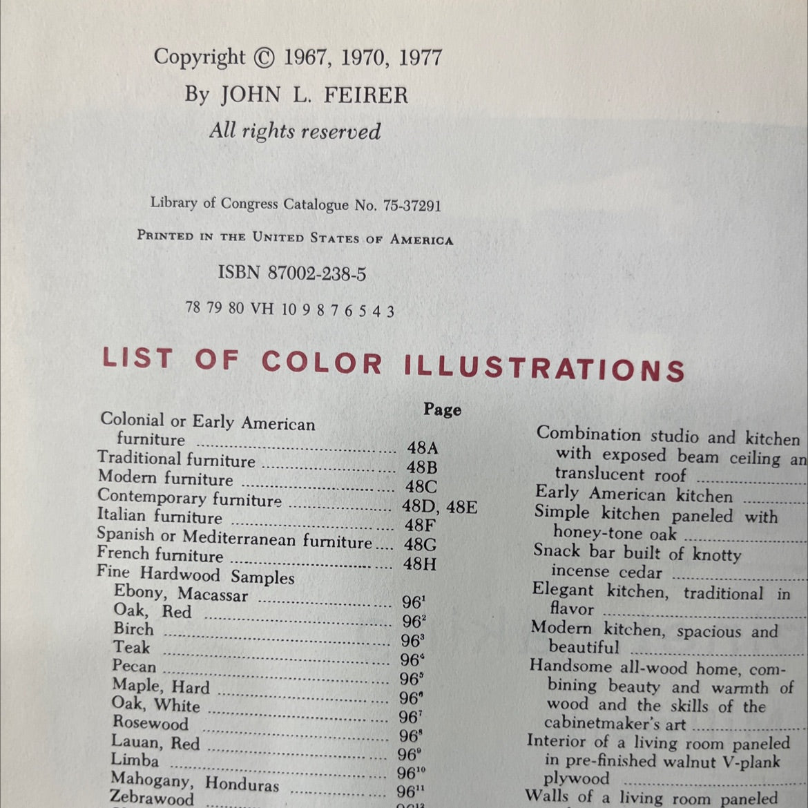 cabinetmaking and millwork revised book, by john l. feirer, 1977 Hardcover image 3