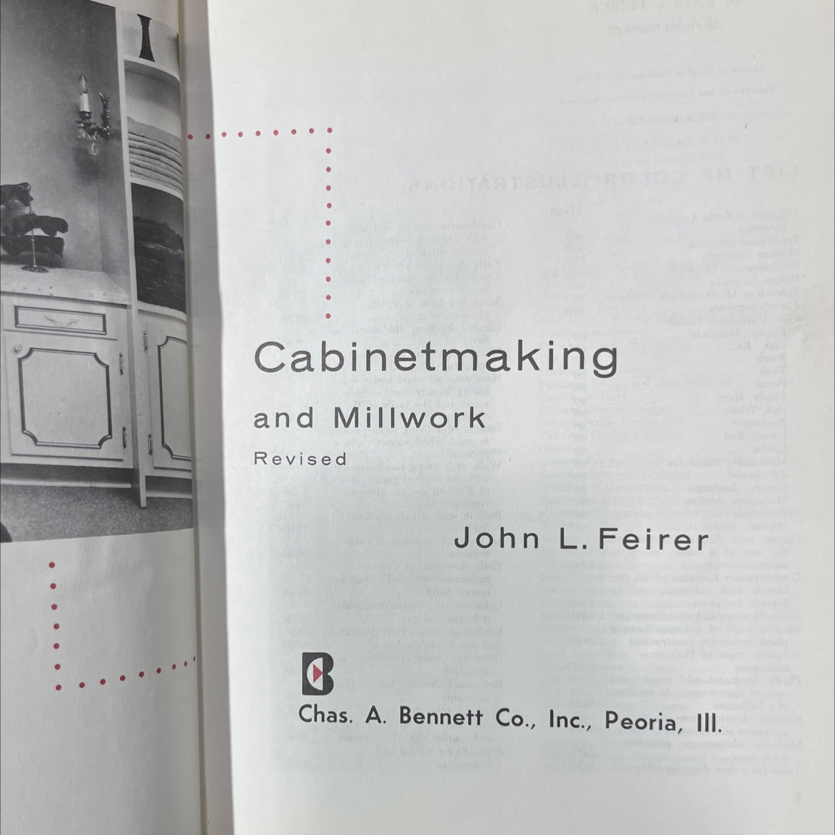 cabinetmaking and millwork revised book, by john l. feirer, 1977 Hardcover image 2