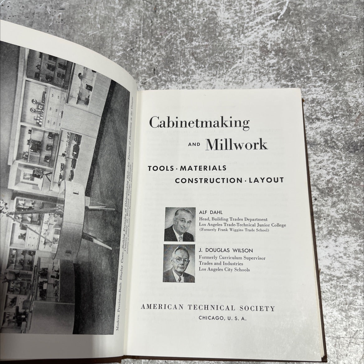 cabinetmaking and millwork tools materials construction layout book, by alf dahl, j. douglas wilson, 1966 Hardcover image 2