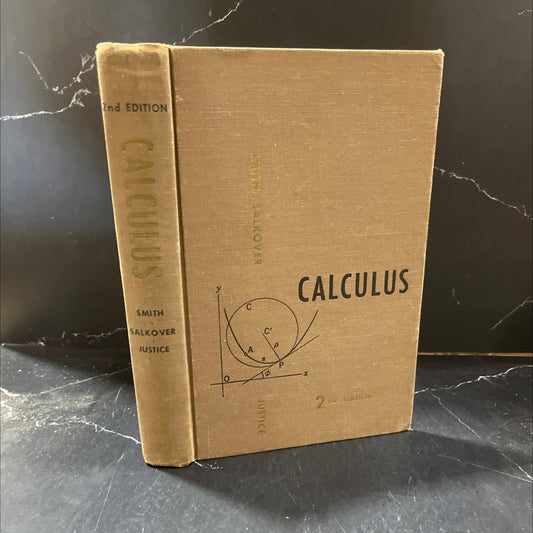 calculus book, by edward s. smith, meyer salkover, howard k. justice, 1958 Hardcover image 1