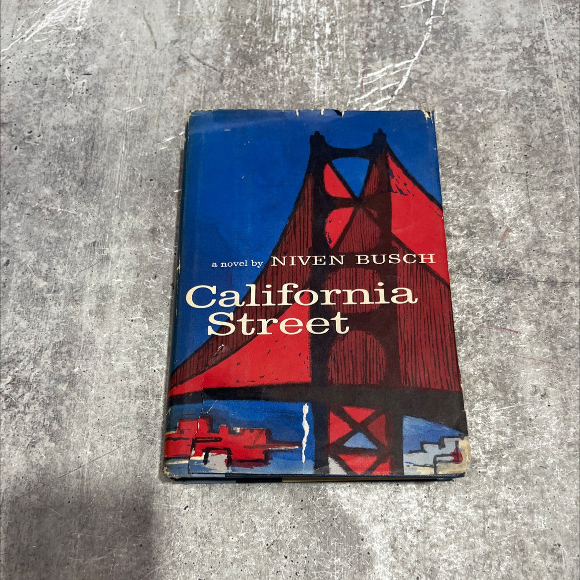 california street and a novel book, by niven busch, 1959 Hardcover image 1