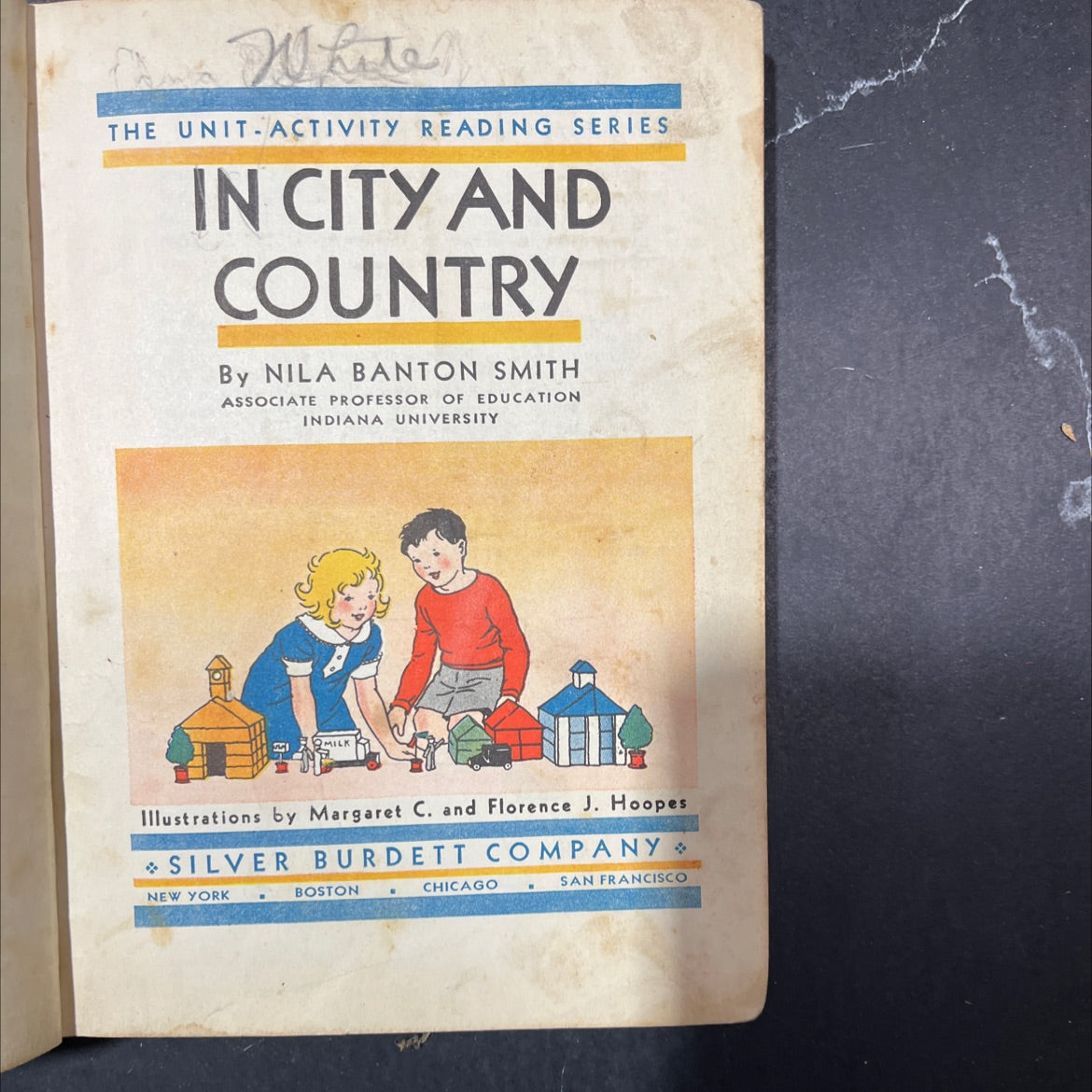 can white the unit activity reading series in city and country book, by nila banton smith, 1935 Hardcover image 2