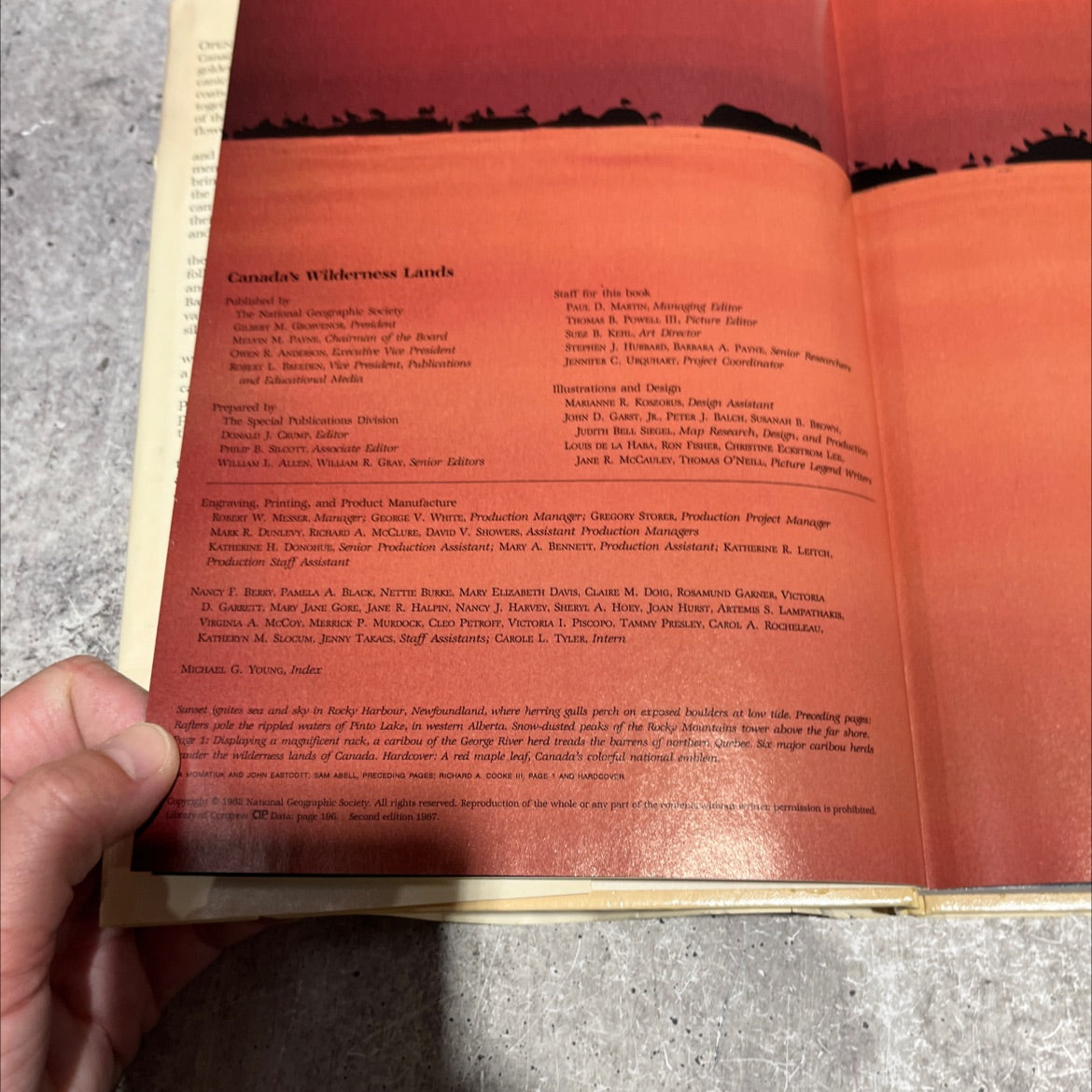canada's wilderness lands book, by special publications division national geographic society, 1987 Hardcover image 3