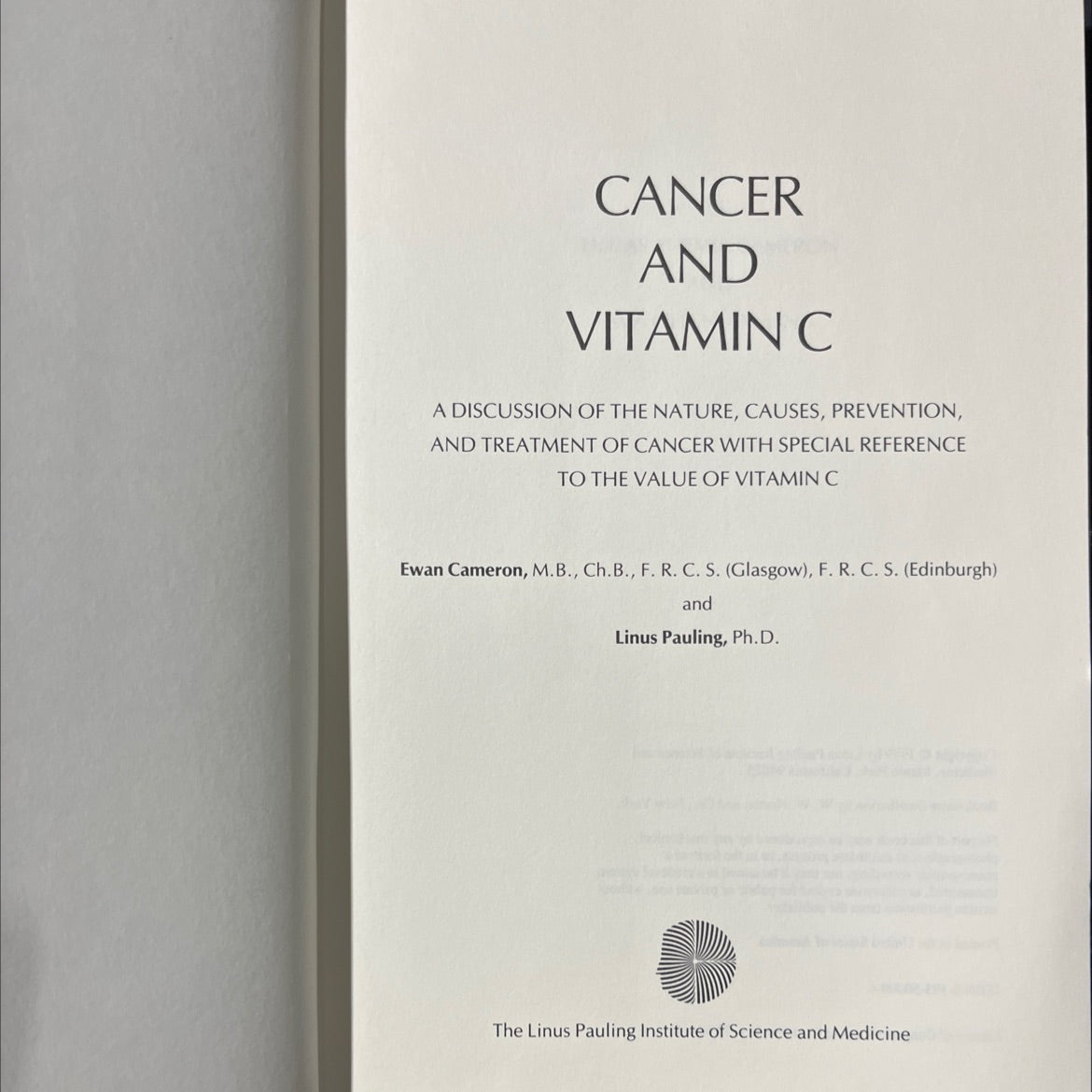cancer and vitamin c a discussion of the nature, causes, prevention, and treatment of cancer with special reference to image 2