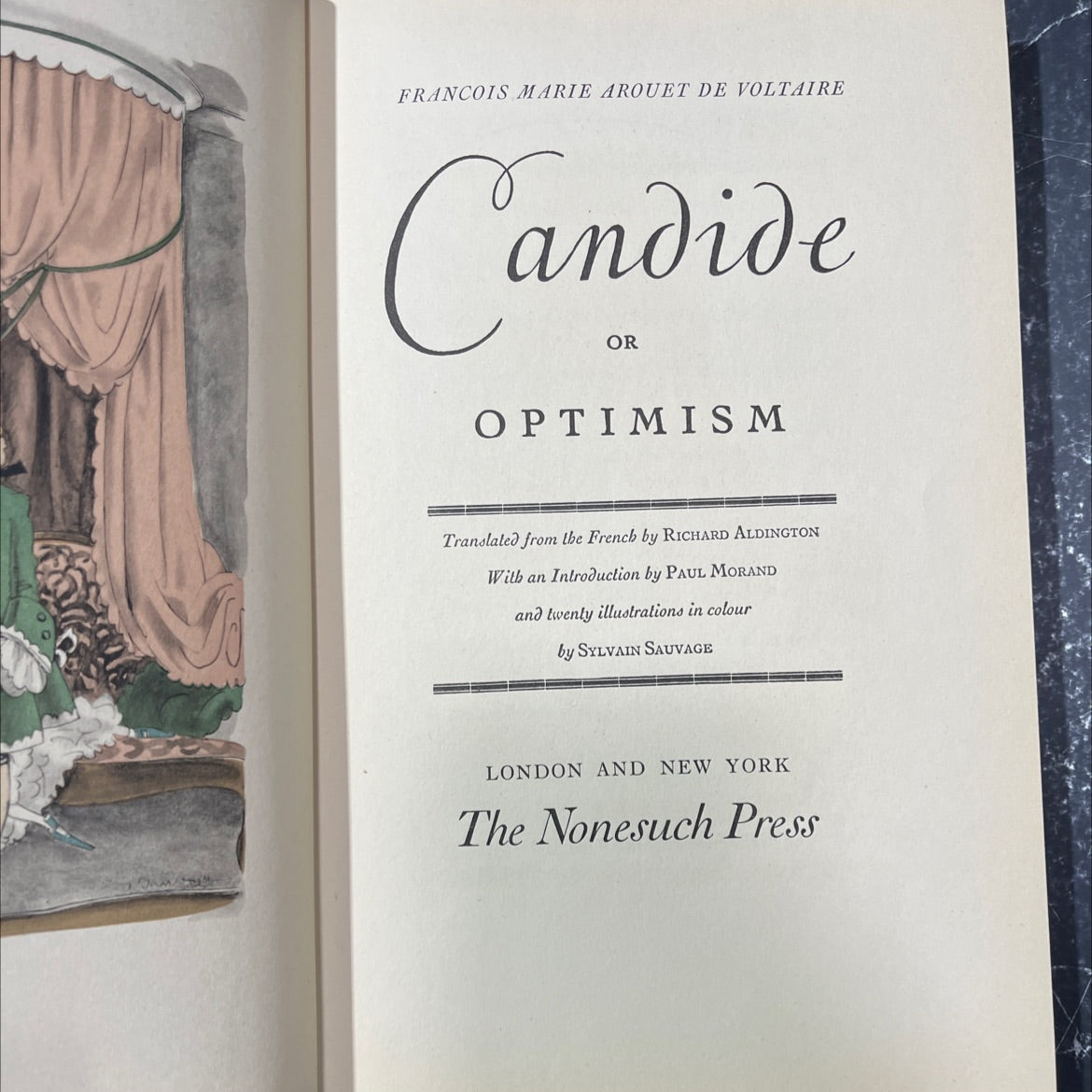 candide or optimism book, by francois marie arouet de voltaire, 1970 Hardcover image 2