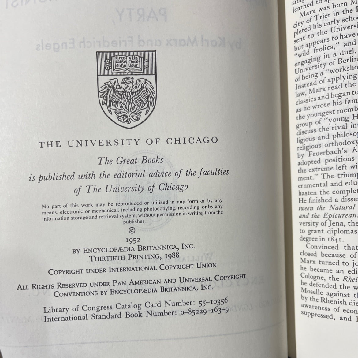 capital book, by Karl Marx, 1952 Hardcover image 3