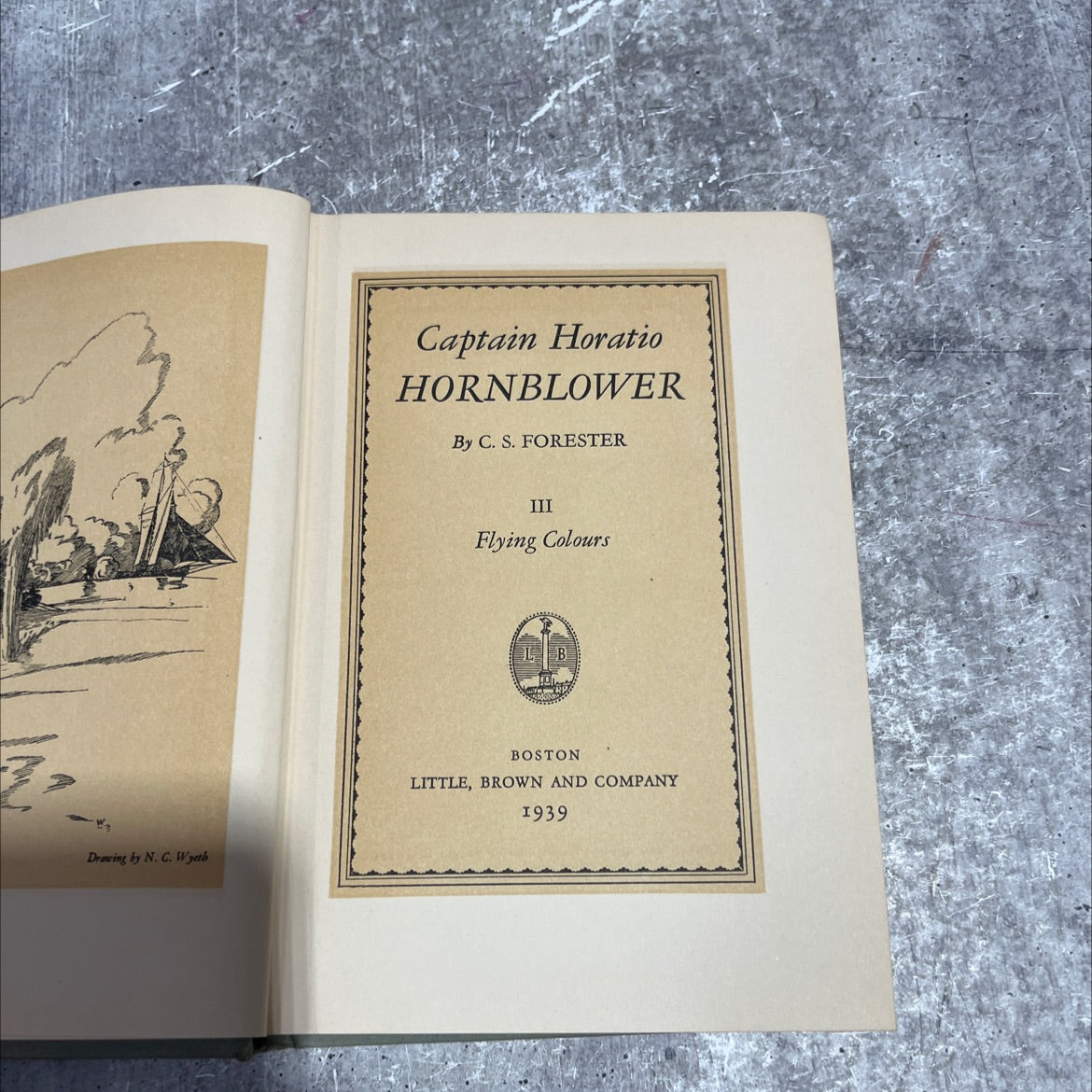 captain horatio hornblower iii flying colours book, by c. s. forester, 1939 Hardcover image 2