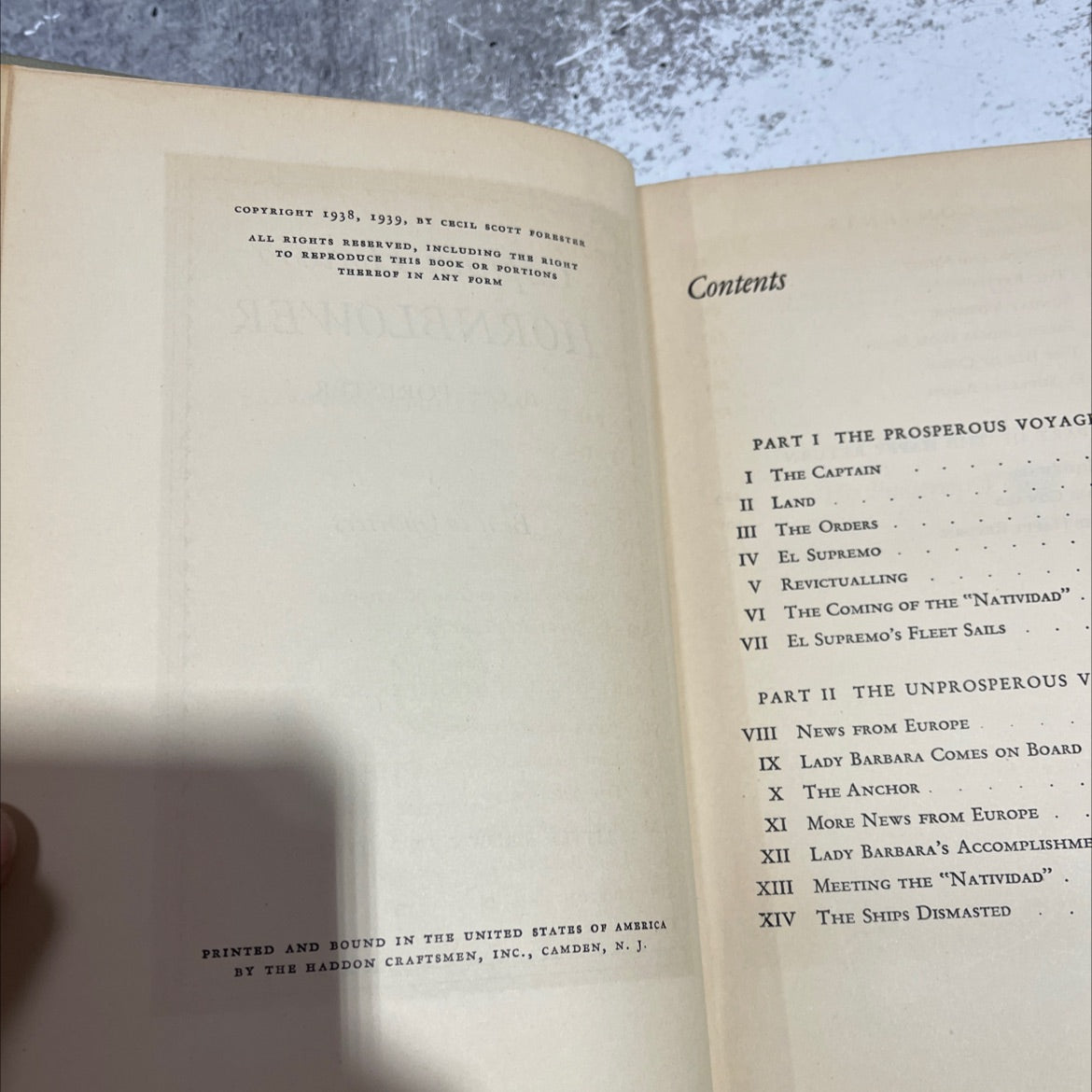 captain horatio hornblower book, by c. s. forester, 1939 Hardcover image 3