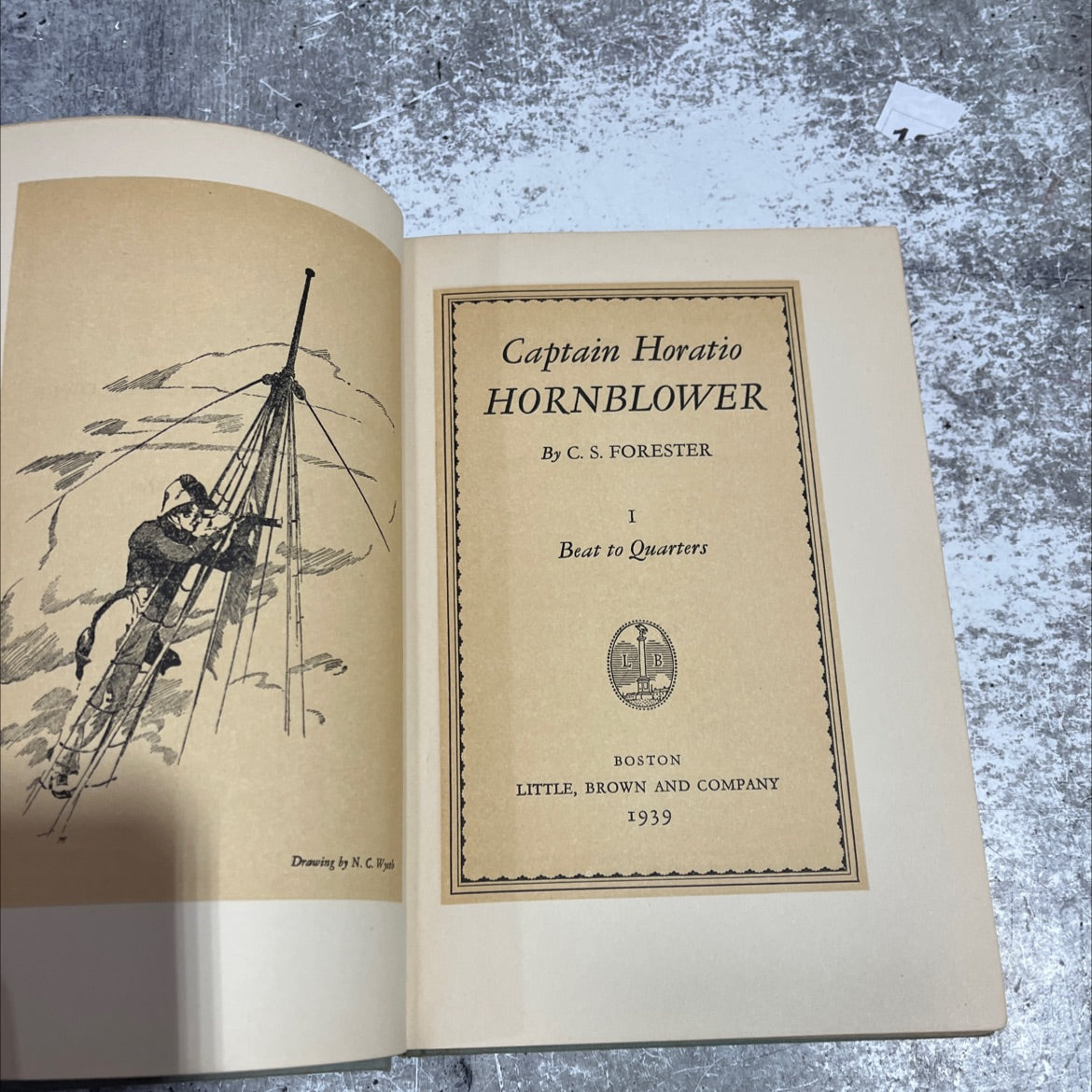 captain horatio hornblower book, by c. s. forester, 1939 Hardcover image 2