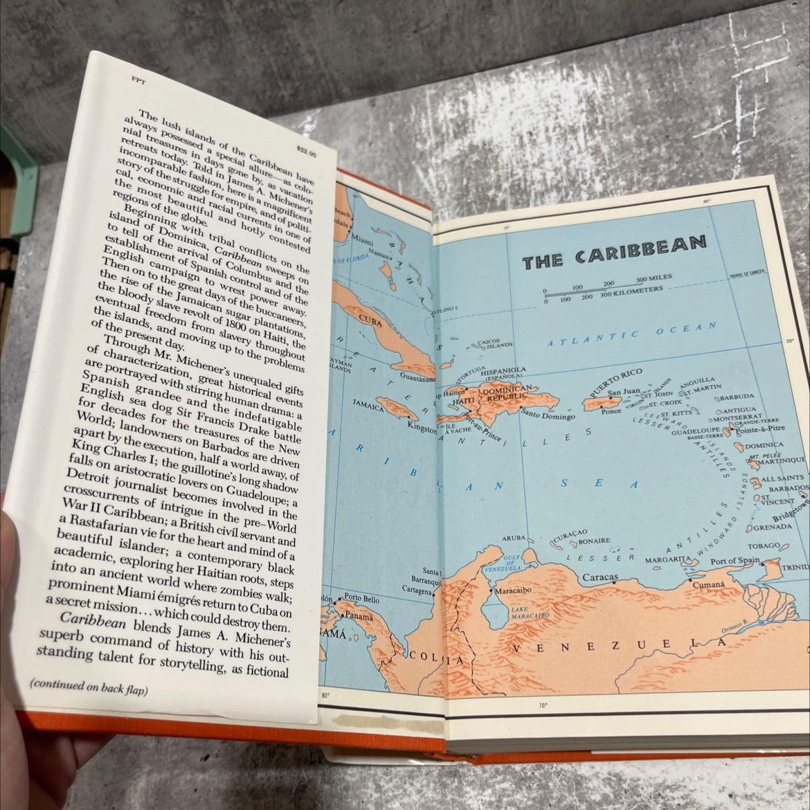 caribbean book, by james a. michener, 1989 Hardcover image 4