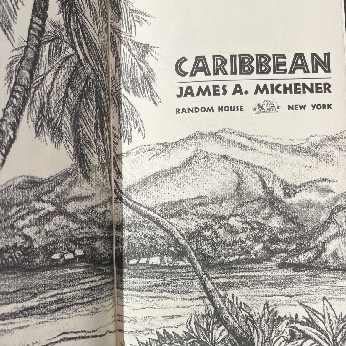caribbean book, by james a. michener, 1989 Hardcover image 2