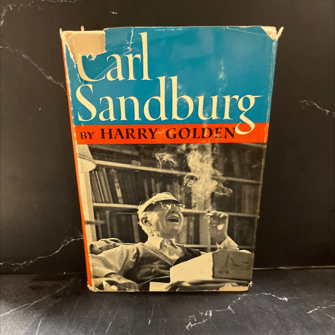 SIGNED carl sandburg book, by Harry Golden, 1961 Hardcover, First Edition, Vintage image 1