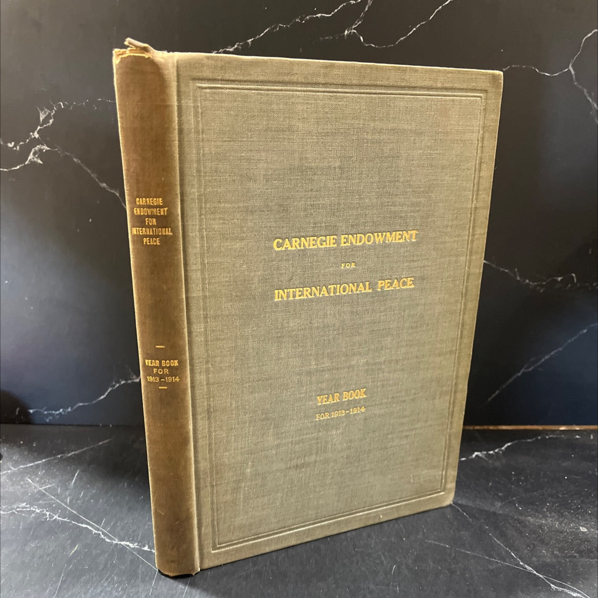 carnegie endowment for international peace year book for 1913-1914 book, by unknown, 1914 Hardcover image 1