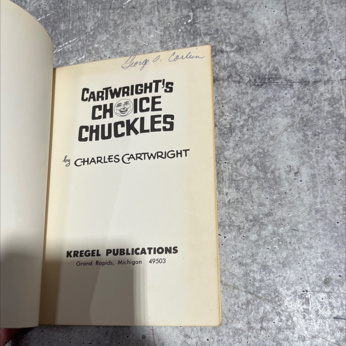 cartwright's choice chuckles book, by charles cartwright, 1968 Paperback image 2