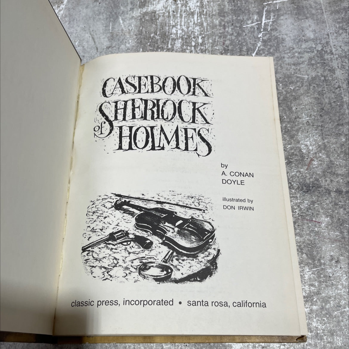 casebook sherlock holmes book, by A. conan doyle, 1968 Hardcover image 2