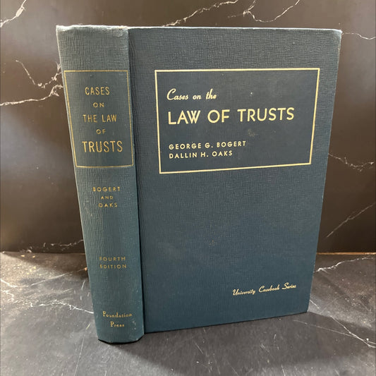 cases on the law of trusts book, by george gleason bogert, dallin h. oaks, 1967 Hardcover image 1