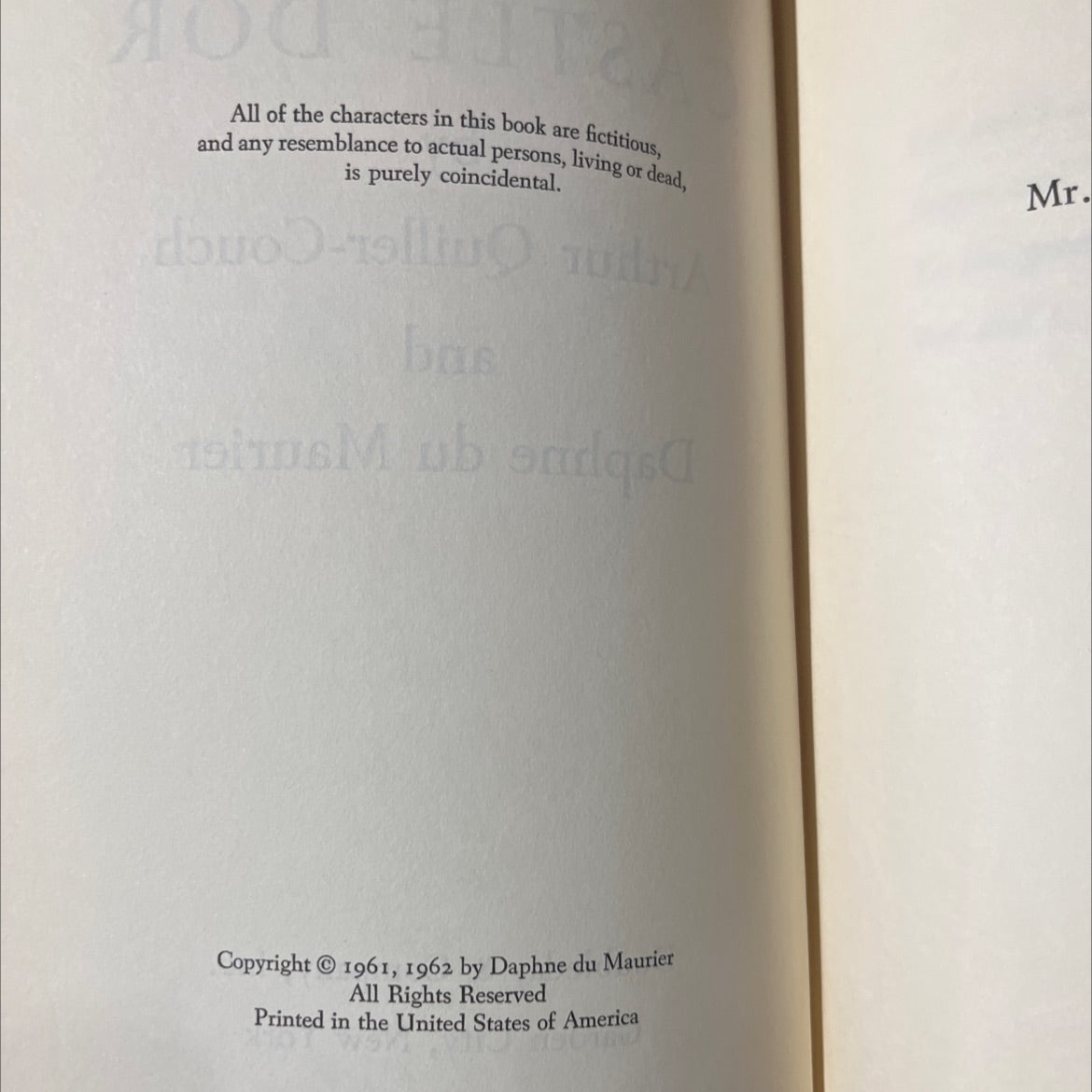 castle dor book, by Arthur Quiller-Couch, Daphne du Maurier, 1962 Hardcover image 3