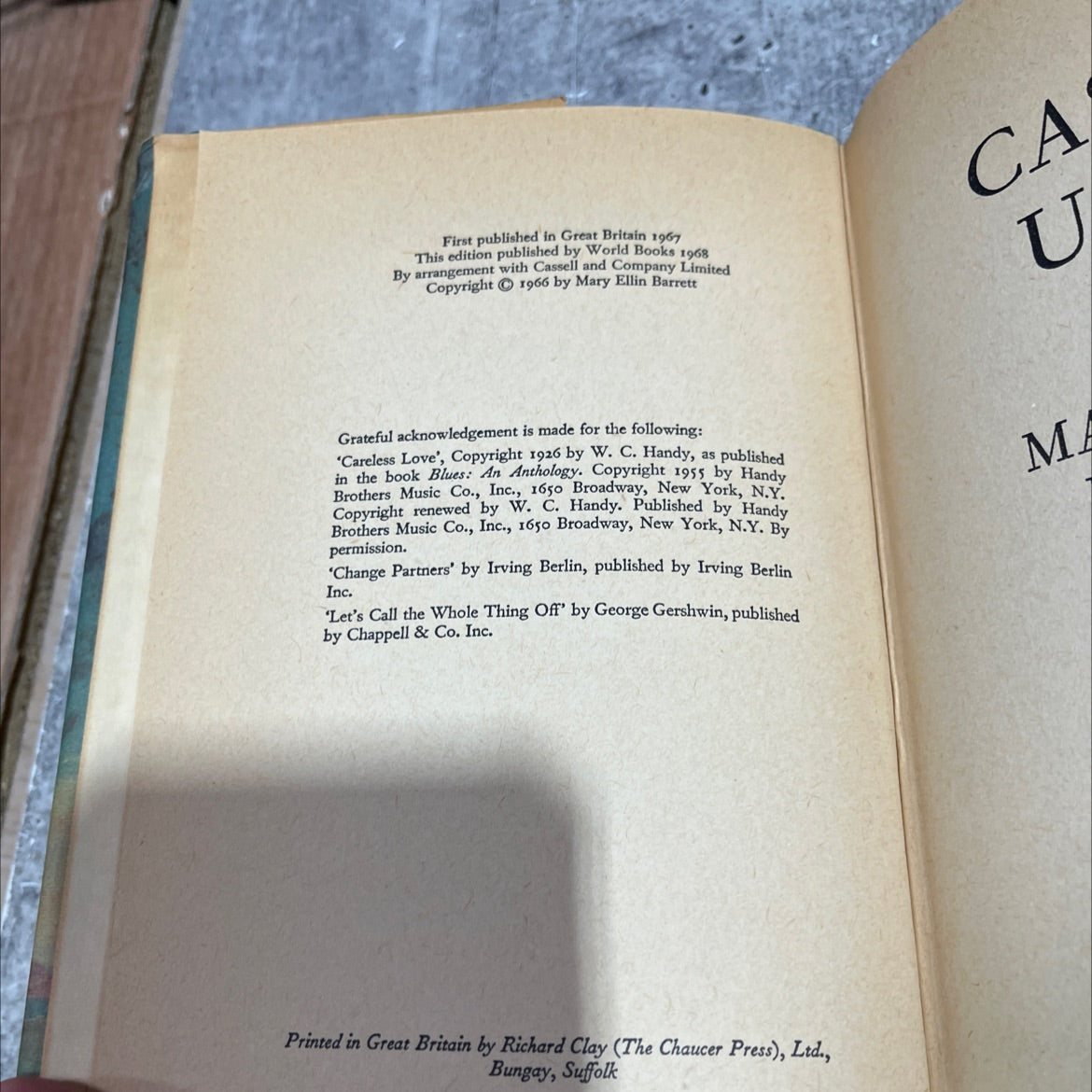 castle ugly book, by mary ellin barrett, 1970 Hardcover image 3