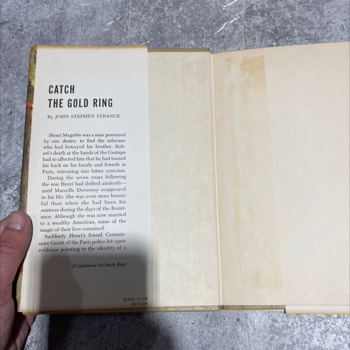 catch the gold ring book, by john stephen strange, 1955 Hardcover image 4