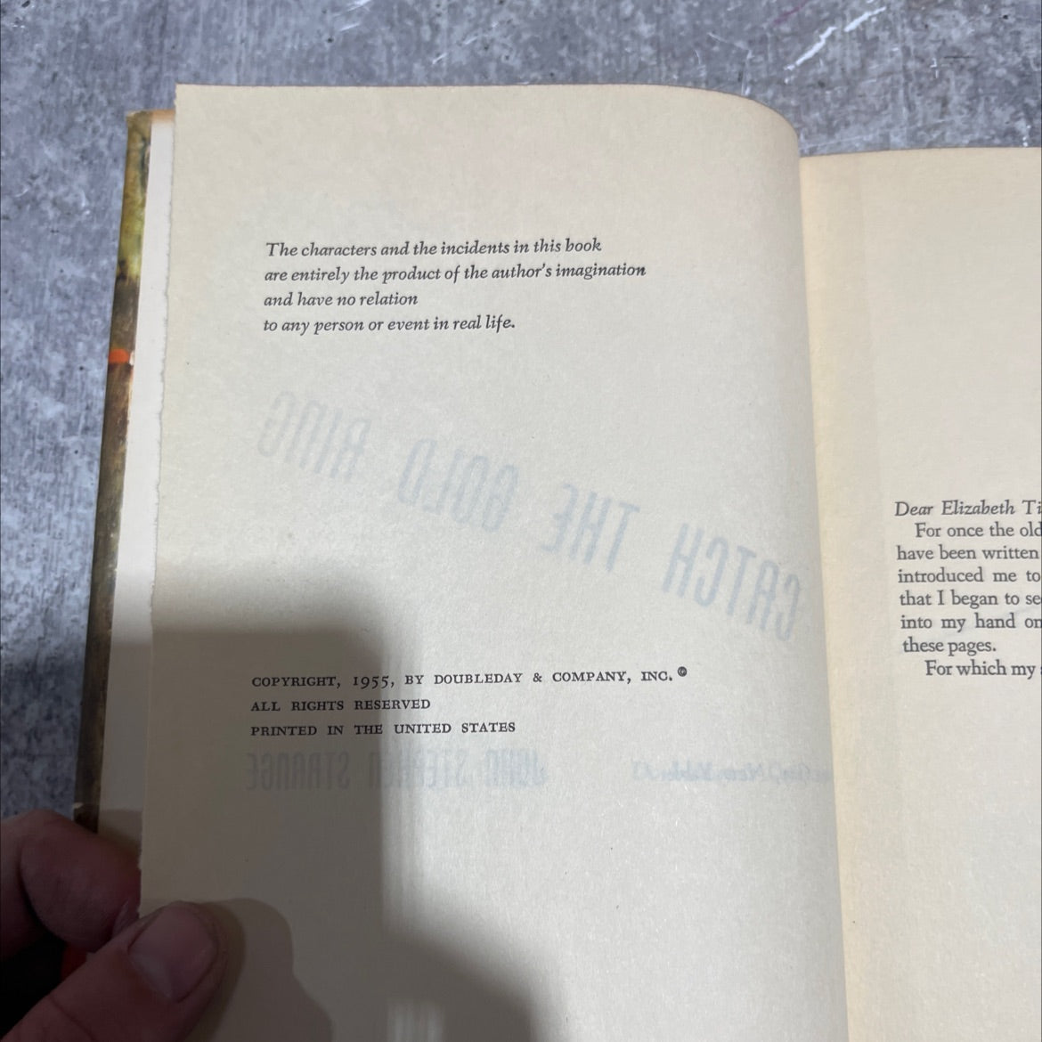 catch the gold ring book, by john stephen strange, 1955 Hardcover image 3