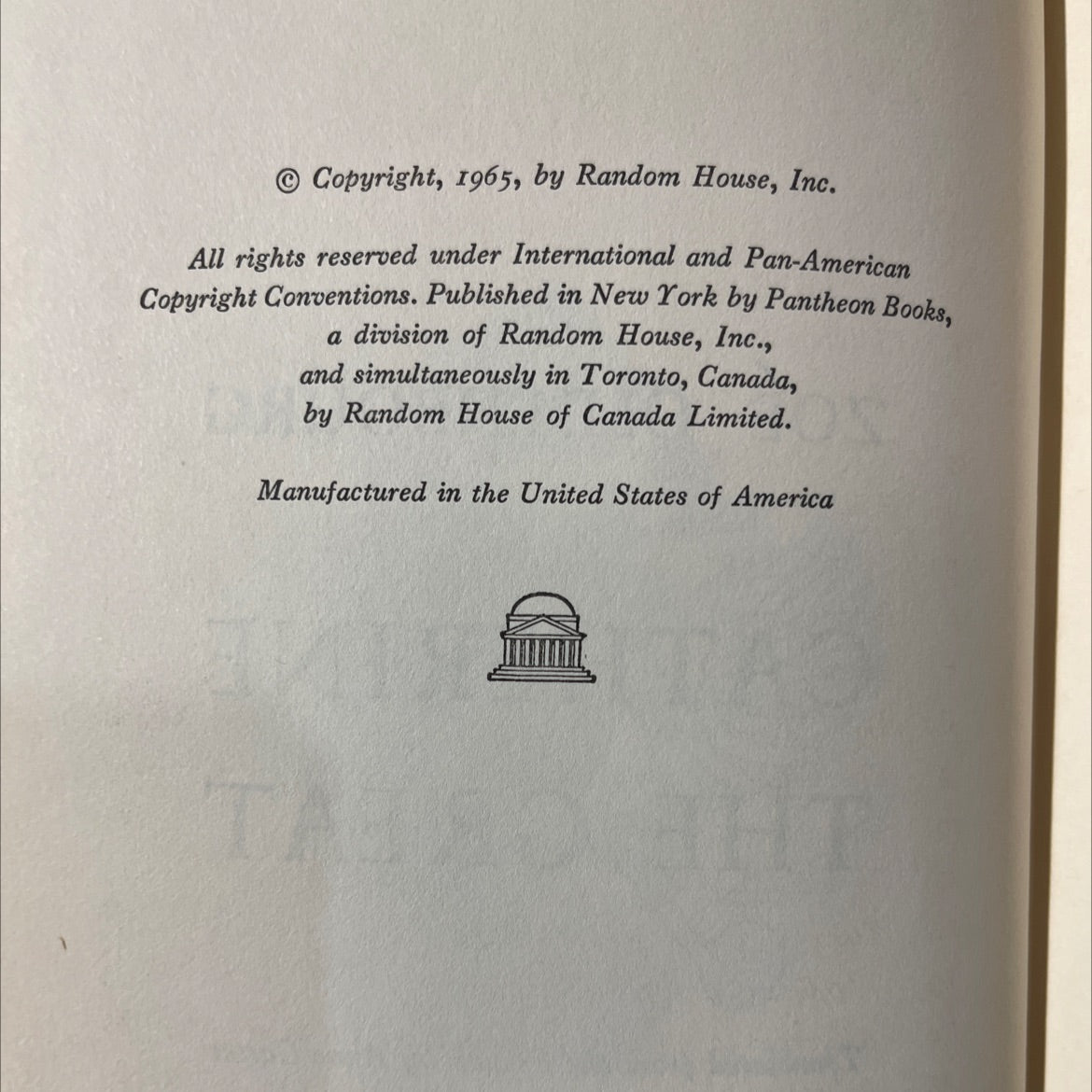 catherine the great book, by zoé oldenbourg, 1965 Hardcover image 3