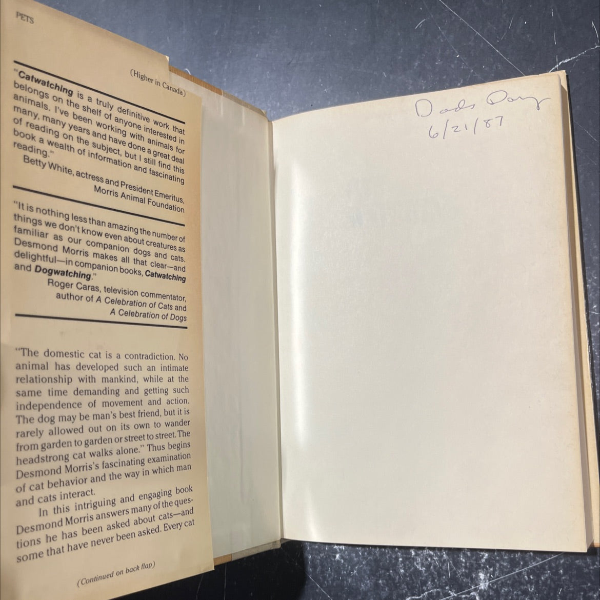 catwatching book, by desmond morris, 1987 Hardcover image 4