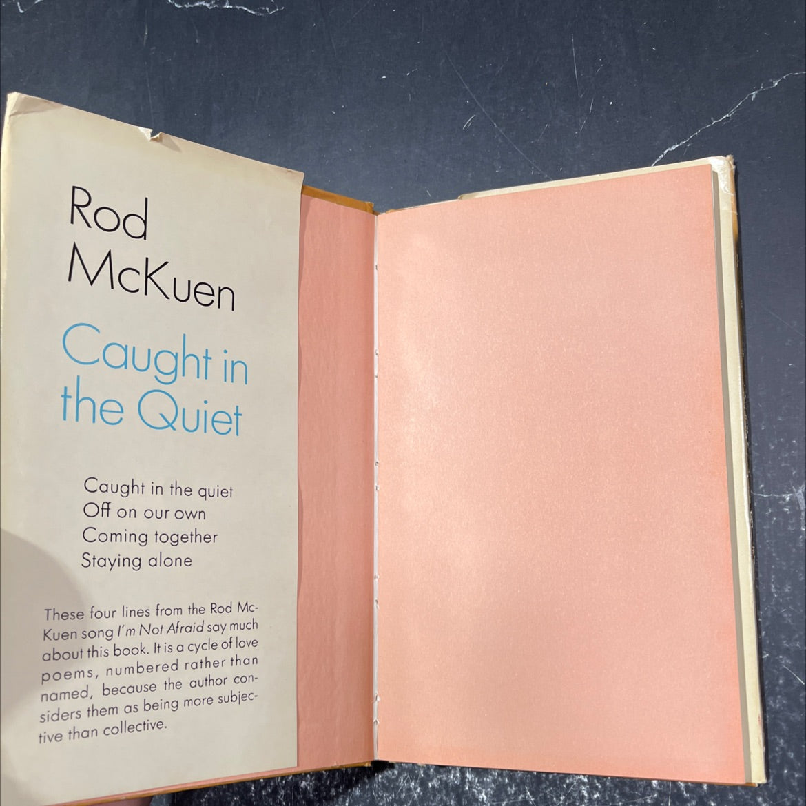 caught in the quiet book, by rod mckuen, 1970 Hardcover image 4